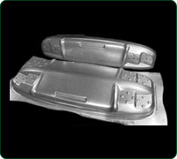 Deep Drawn Stamping of a Galvanized Steel Bus Roof Cap Deep Drawn Stamping of a Galvanized Steel Bus Roof Cap